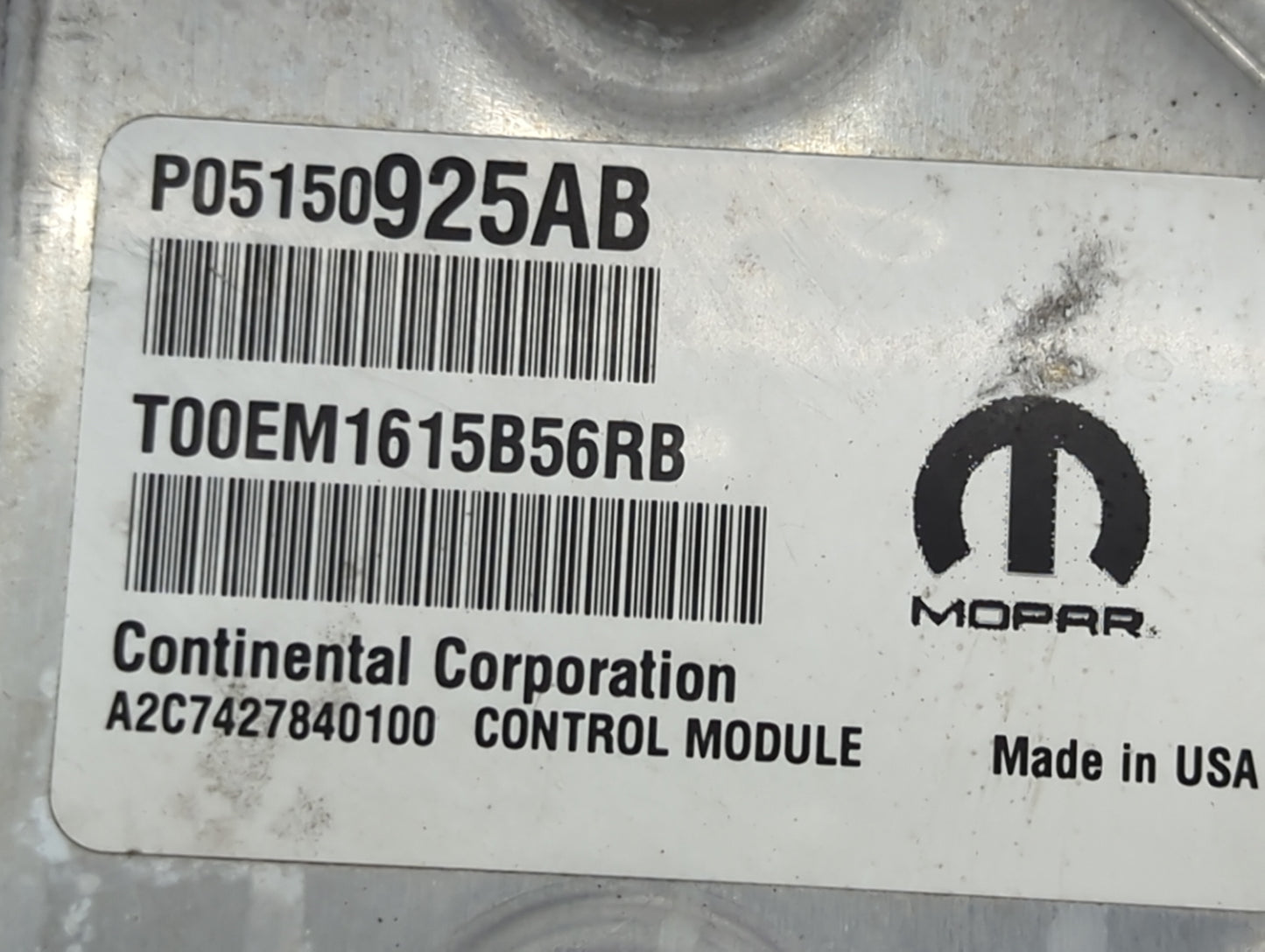 2015 Chrysler 200 PCM Engine Control Computer ECU ECM PCU OEM P/N:P05150925AB T00EM1615B56RB, A2C7427840100 Fits OEM Used Au