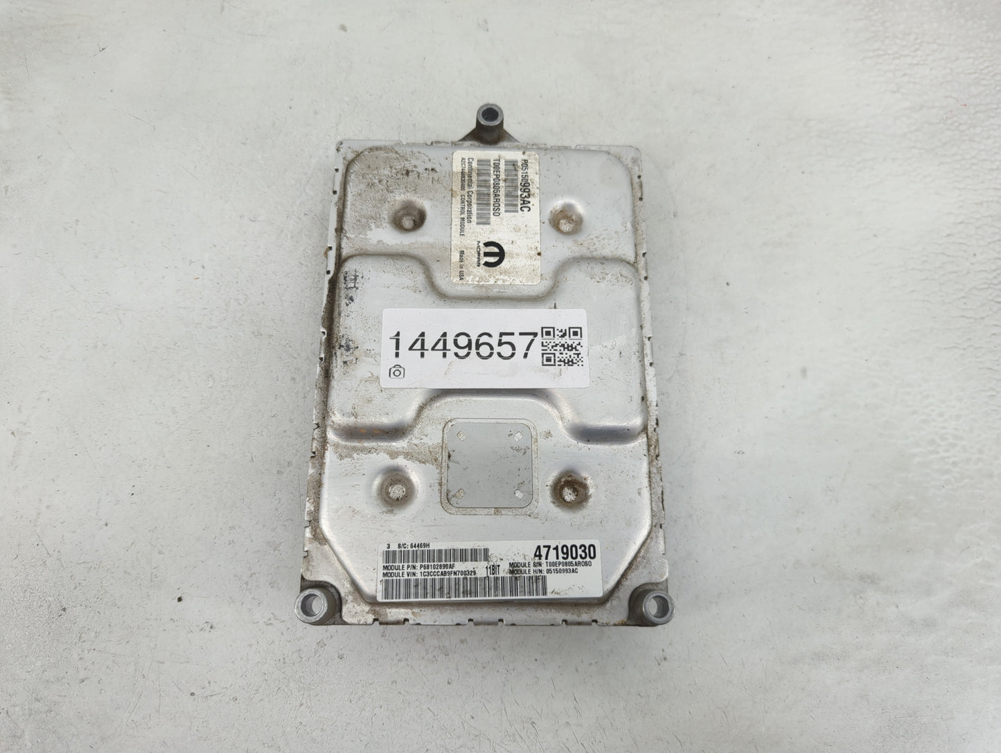 2015 Chrysler 200 PCM Engine Control Computer ECU ECM PCU OEM P/N:P05150993AC Fits OEM Used Auto Parts - Oemusedautoparts1.c