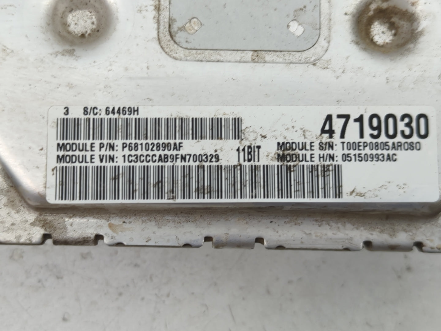 2015 Chrysler 200 PCM Engine Control Computer ECU ECM PCU OEM P/N:P05150993AC Fits OEM Used Auto Parts - Oemusedautoparts1.c