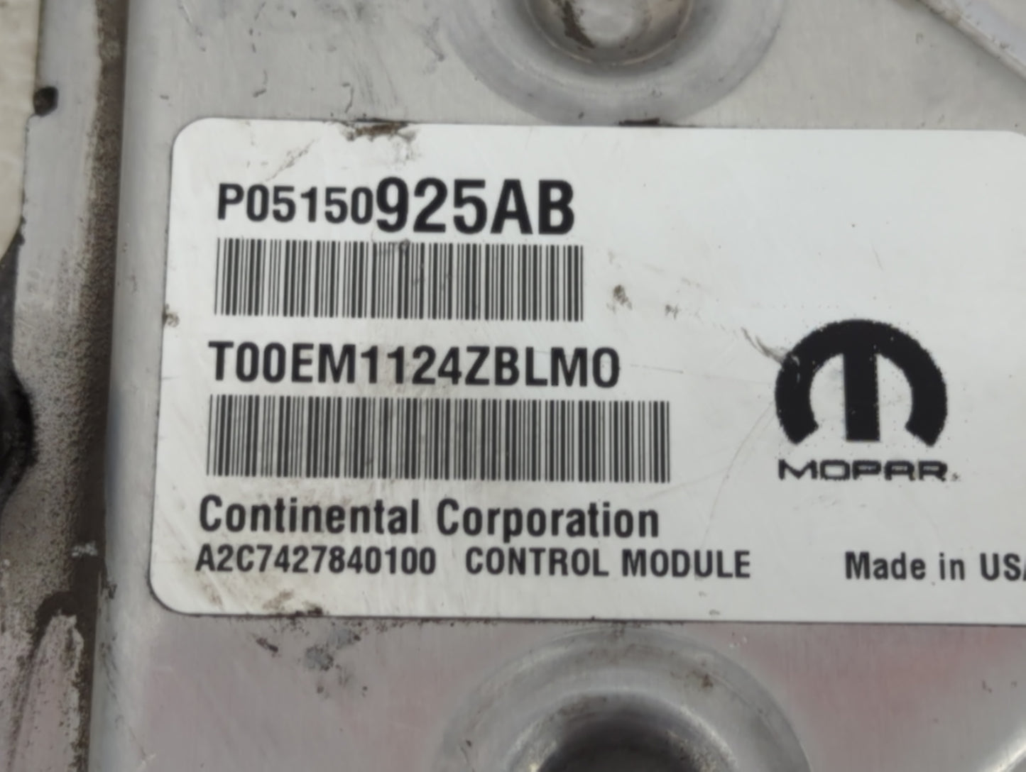 2015 Chrysler 200 PCM Engine Control Computer ECU ECM PCU OEM P/N:P05150925AB P68102892AE, 05150925AB, A2C7427840100 Fits OE
