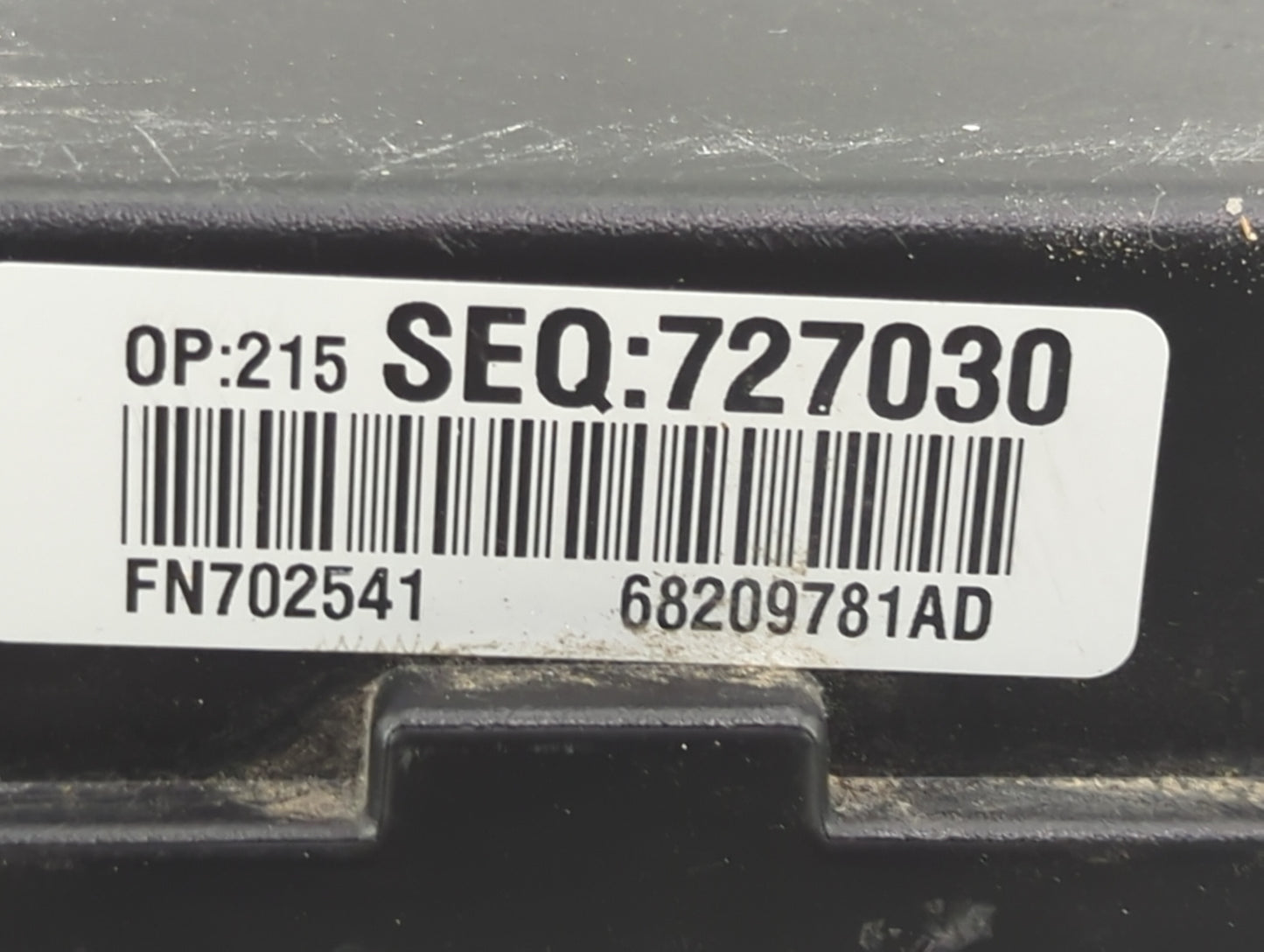 2015 Chrysler 200 Fusebox Fuse Box Panel Relay Module P/N:68209781AD Fits OEM Used Auto Parts - Oemusedautoparts1.com