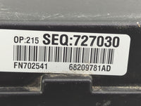 2015 Chrysler 200 Fusebox Fuse Box Panel Relay Module P/N:68209781AD Fits OEM Used Auto Parts - Oemusedautoparts1.com