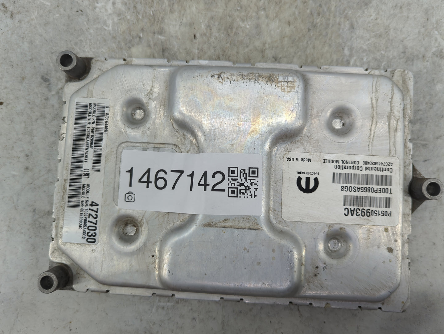 2015 Chrysler 200 PCM Engine Control Computer ECU ECM PCU OEM P/N:P05150993AC T00EP0865AS0G8, P68102890AF, T00EP0865A8OG8 Fi