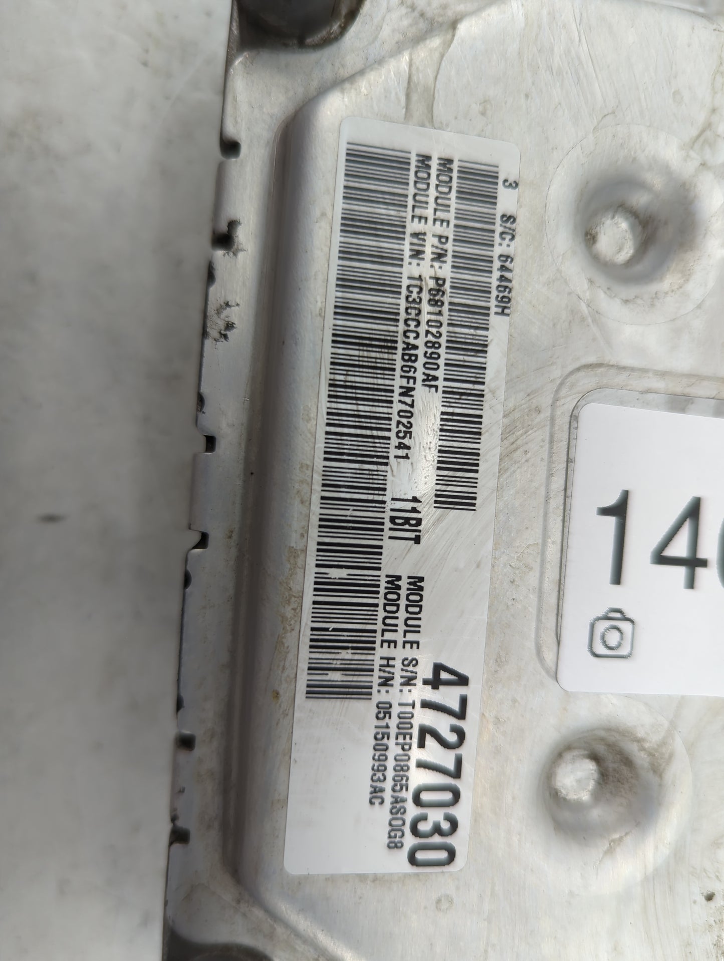 2015 Chrysler 200 PCM Engine Control Computer ECU ECM PCU OEM P/N:P05150993AC T00EP0865AS0G8, P68102890AF, T00EP0865A8OG8 Fi