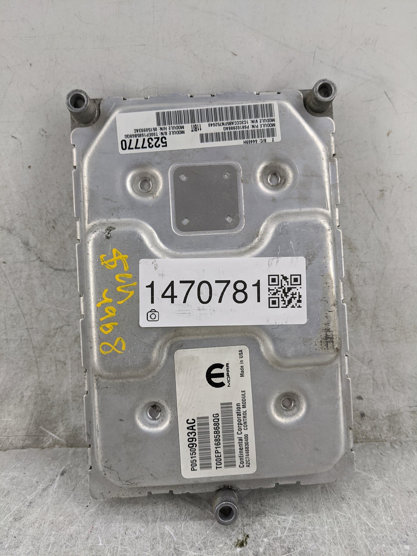2015 Chrysler 200 PCM Engine Control Computer ECU ECM PCU OEM P/N:P05150993AC T00EP1685B68QG, P68107089680 Fits OEM Used Aut