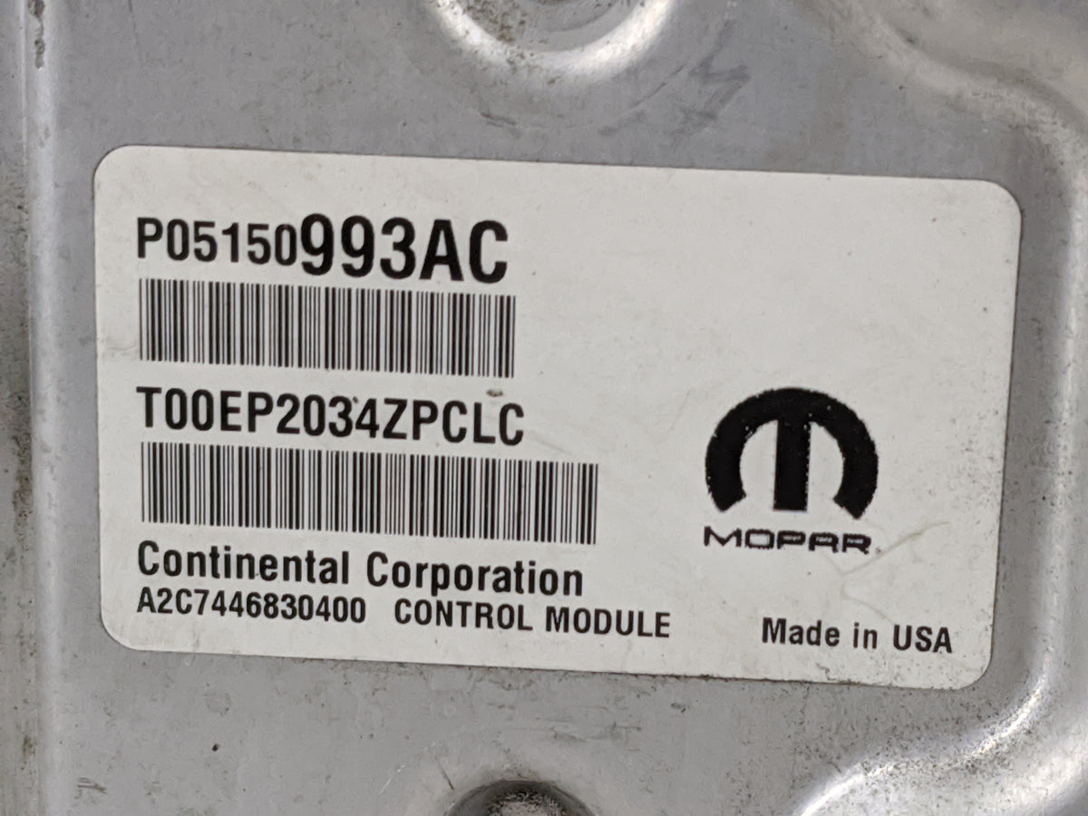 2015 Chrysler 200 PCM Engine Control Computer ECU ECM PCU OEM P/N:P05150993AC T00EP2034ZPCLC, A2C7446830400 OEM Used Auto Pa