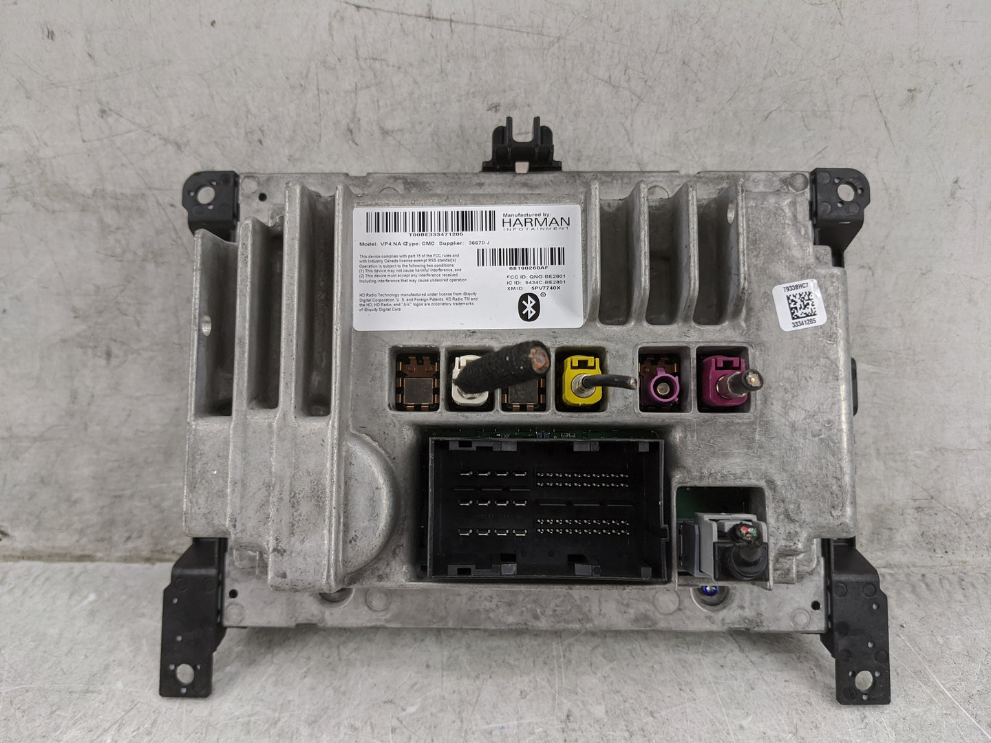 2015 Chrysler 200 Radio AM FM Cd Player Receiver Replacement P/N:68190260AF QNG-BE2801, 6434C-BE2801, 5PV7740X Fits OEM Used