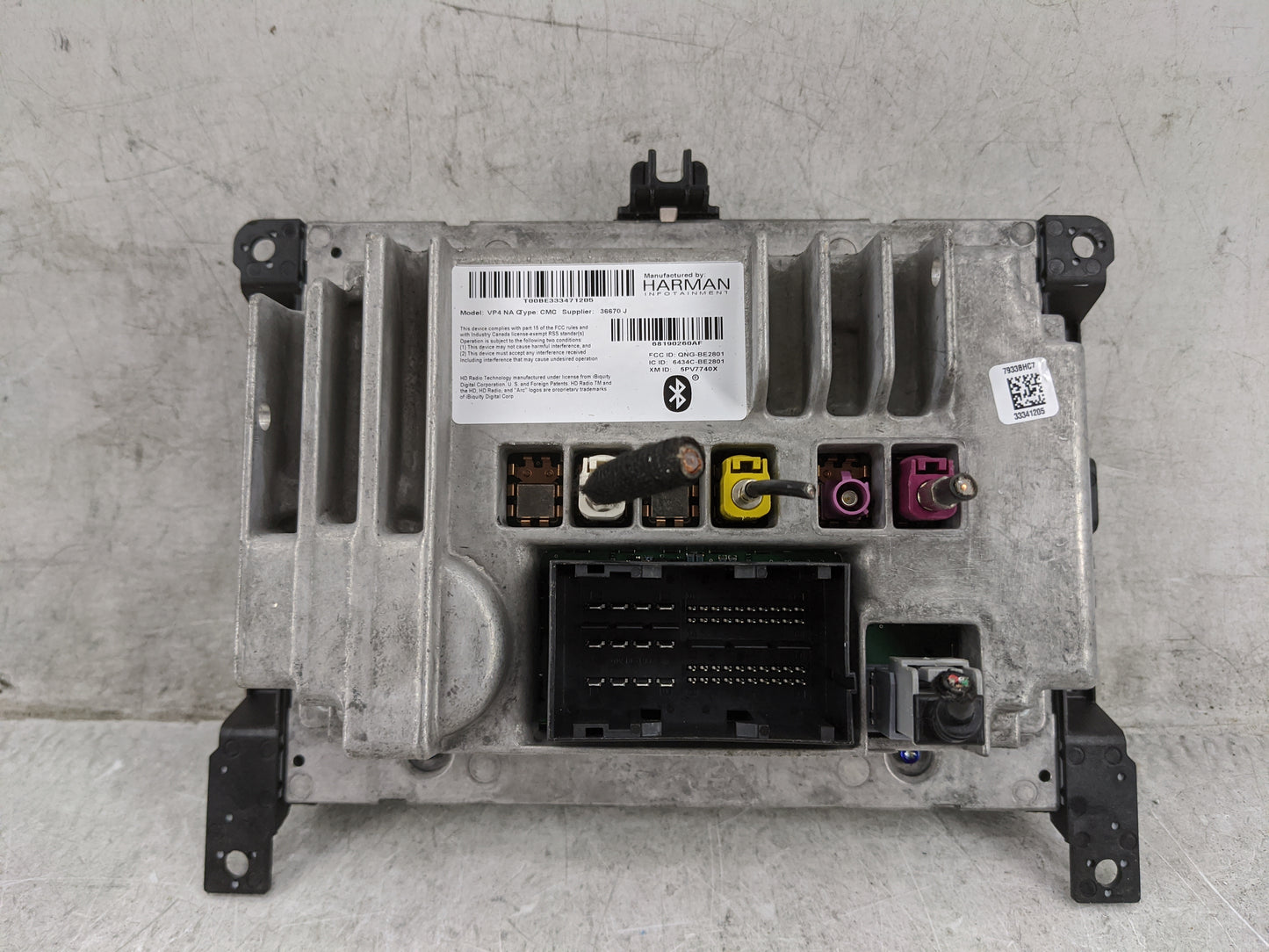 2015 Chrysler 200 Radio AM FM Cd Player Receiver Replacement P/N:68190260AF QNG-BE2801, 6434C-BE2801, 5PV7740X Fits OEM Used