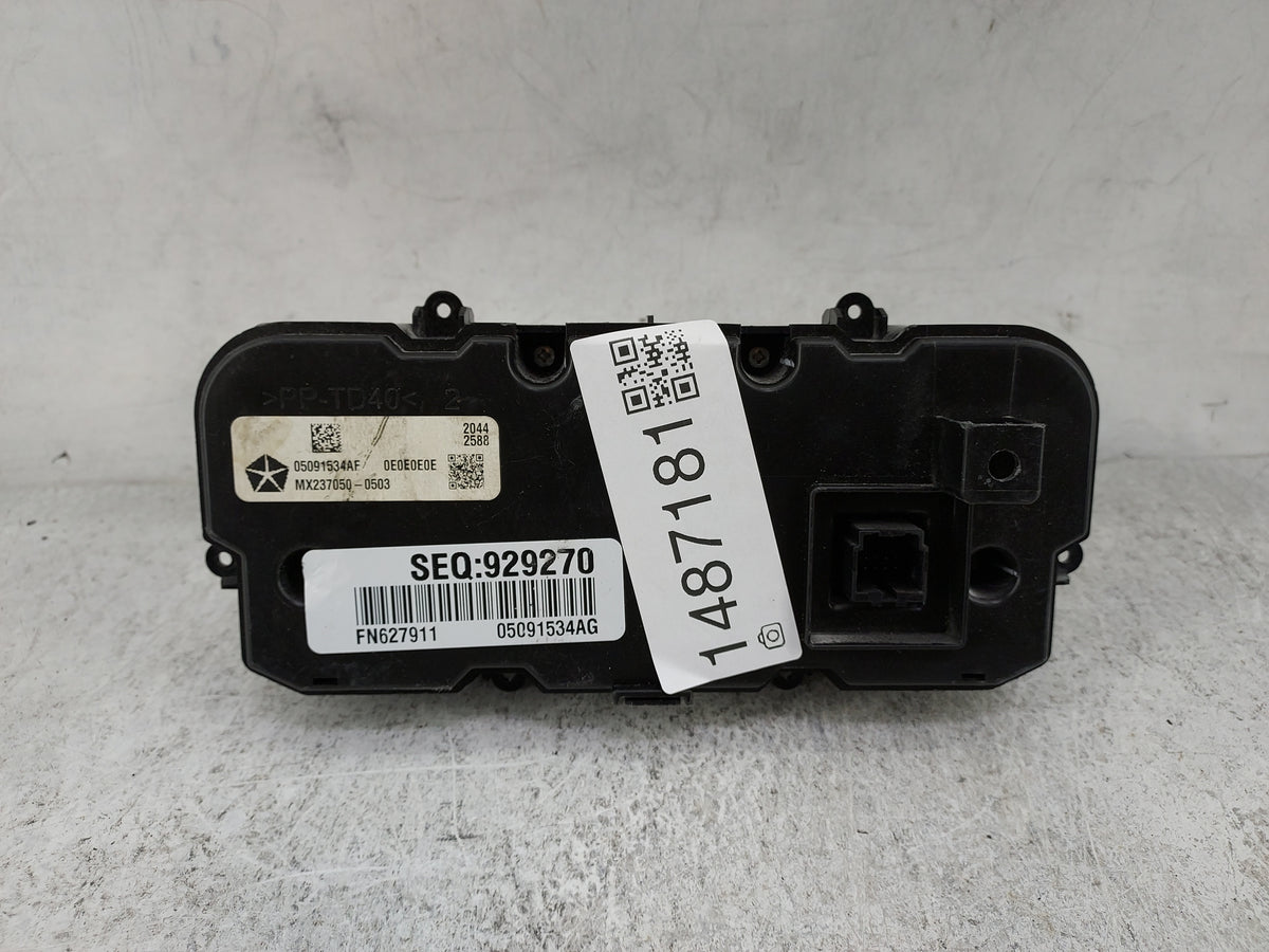 2015 Chrysler 200 Climate Control Module Temperature AC/Heater Replacement P/N:05091534AF MX237050-0503, 05091534AG Fits OEM