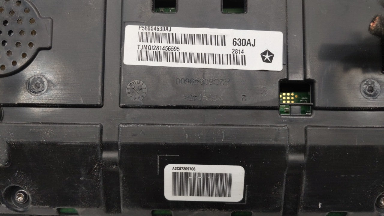 2015 Chrysler 200 Instrument Cluster Speedometer Gauges P/N:56054630AJ Fits OEM Used Auto Parts - Oemusedautoparts1.com