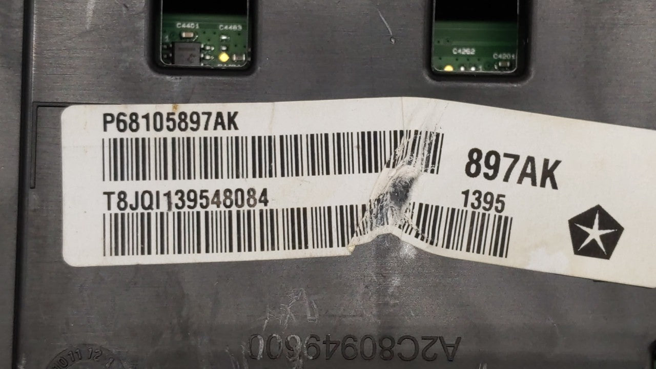 2015 Chrysler 200 Instrument Cluster Speedometer Gauges P/N:P68105897AI P68105897AK, P68105897AJ Fits OEM Used Auto Parts - 