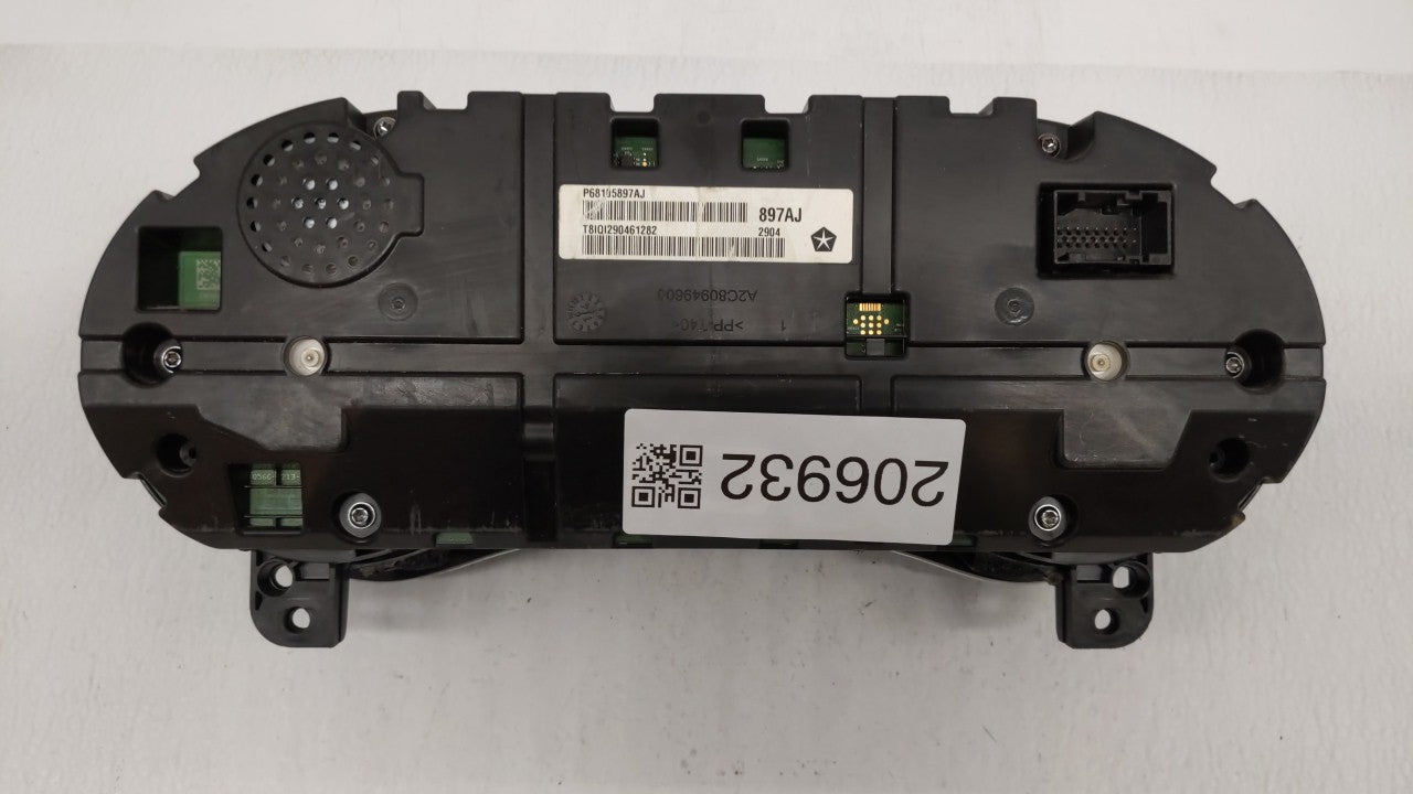 2015 Chrysler 200 Instrument Cluster Speedometer Gauges P/N:P68105897AI P68105897AK, P68105897AJ Fits OEM Used Auto Parts - 