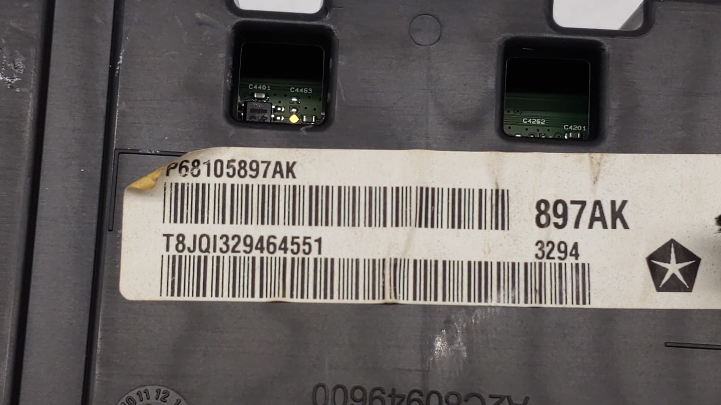2015 Chrysler 200 Instrument Cluster Speedometer Gauges P/N:P68105897AH P68105897AI, P68105897AK, P68105897AJ Fits OEM Used 