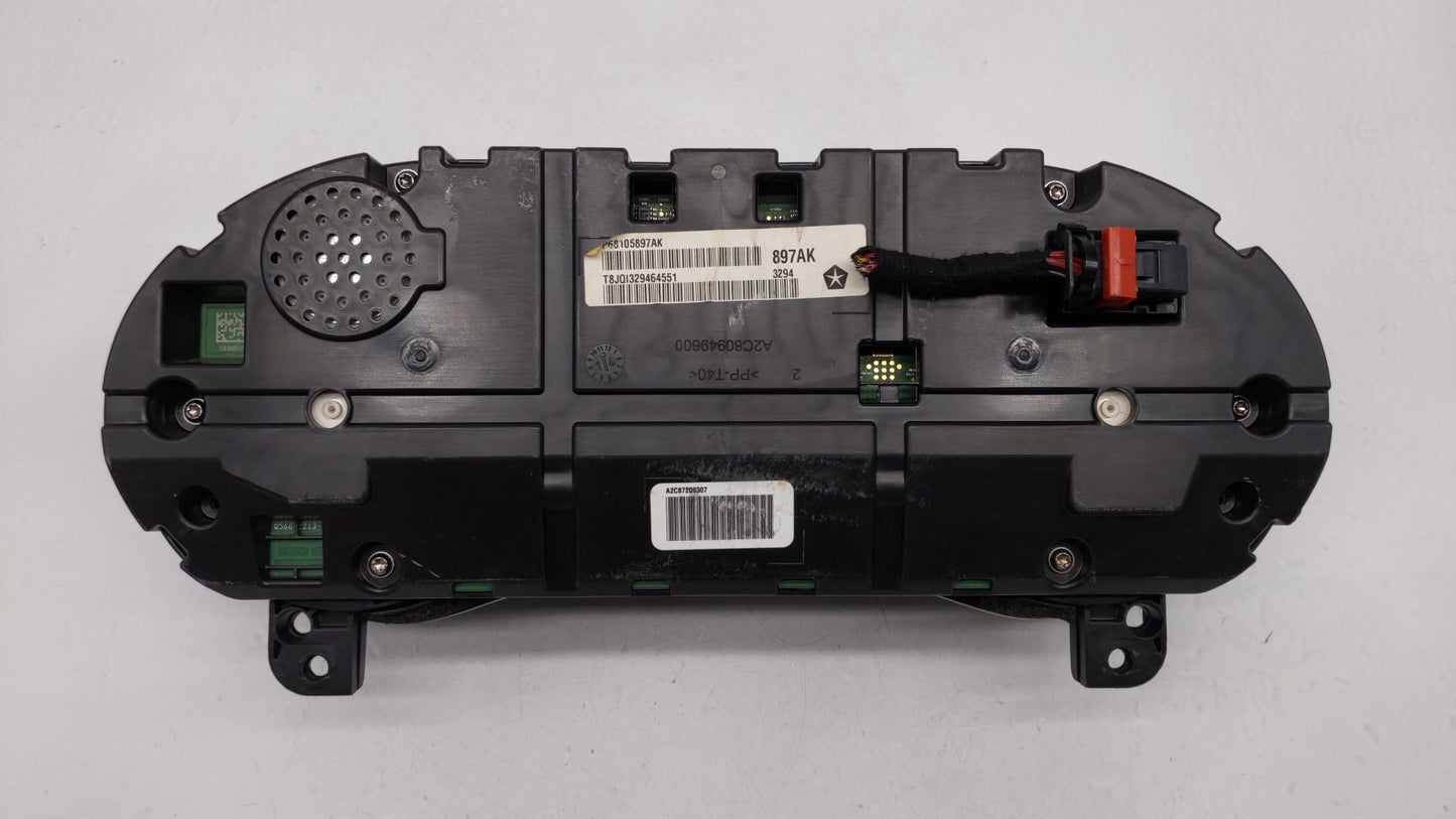2015 Chrysler 200 Instrument Cluster Speedometer Gauges P/N:P68105897AH P68105897AI, P68105897AK, P68105897AJ Fits OEM Used 