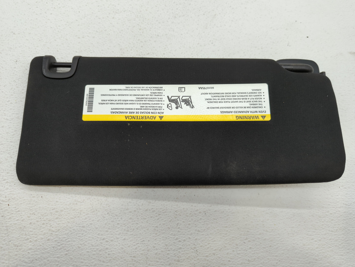 2015 Chrysler 200 Sun Visor Shade Replacement Driver Left Mirror Fits OEM Used Auto Parts - Oemusedautoparts1.com