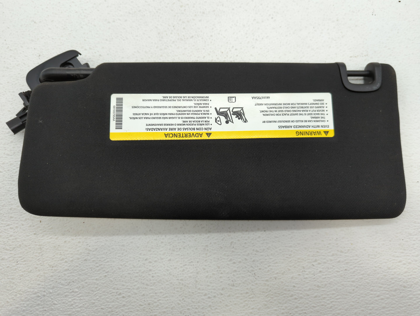 2015 Chrysler 200 Sun Visor Shade Replacement Passenger Right Mirror Fits OEM Used Auto Parts - Oemusedautoparts1.com