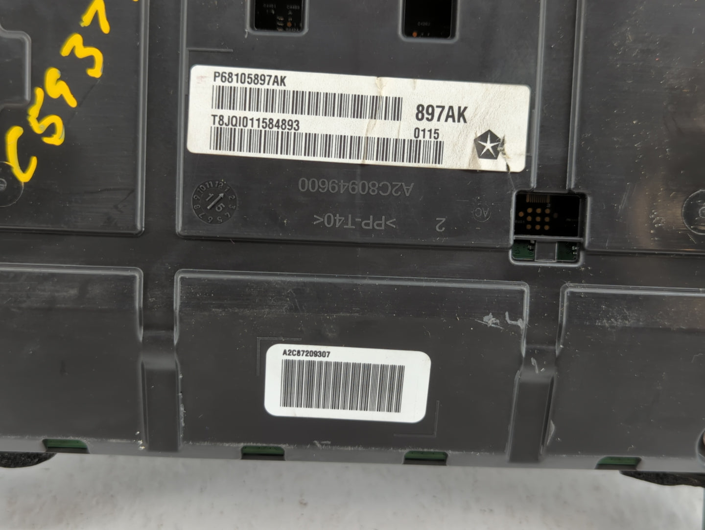 2015 Chrysler 200 Instrument Cluster Speedometer Gauges P/N:P68105897AH P68105897AI, P68105897AK, P68105897AJ Fits OEM Used 