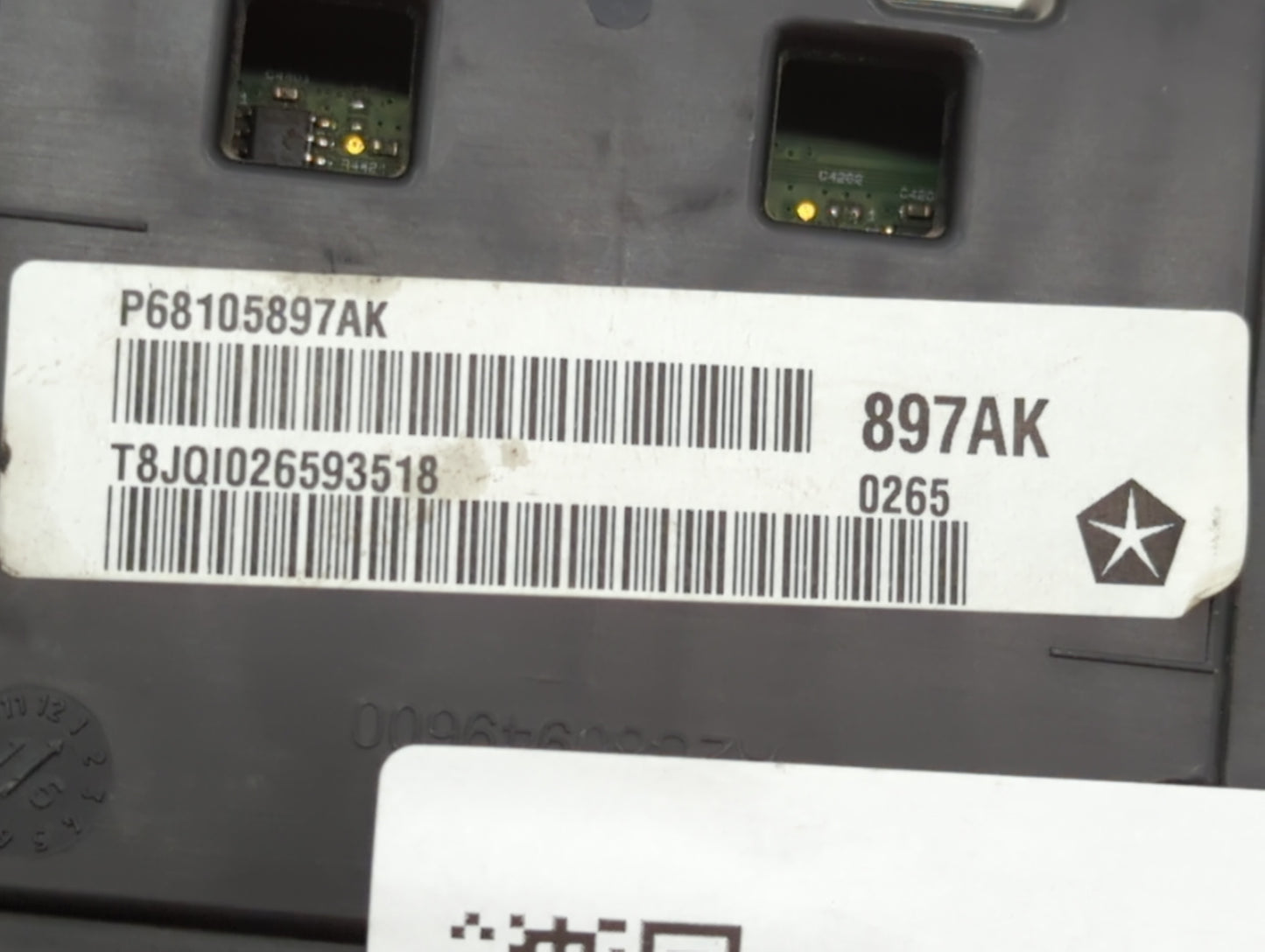 2015 Chrysler 200 Instrument Cluster Speedometer Gauges P/N:P68105897AH P68105897AI, P68105897AK, P68105897AJ Fits OEM Used 
