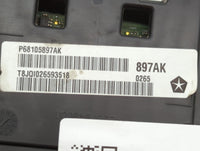 2015 Chrysler 200 Instrument Cluster Speedometer Gauges P/N:P68105897AH P68105897AI, P68105897AK, P68105897AJ Fits OEM Used 