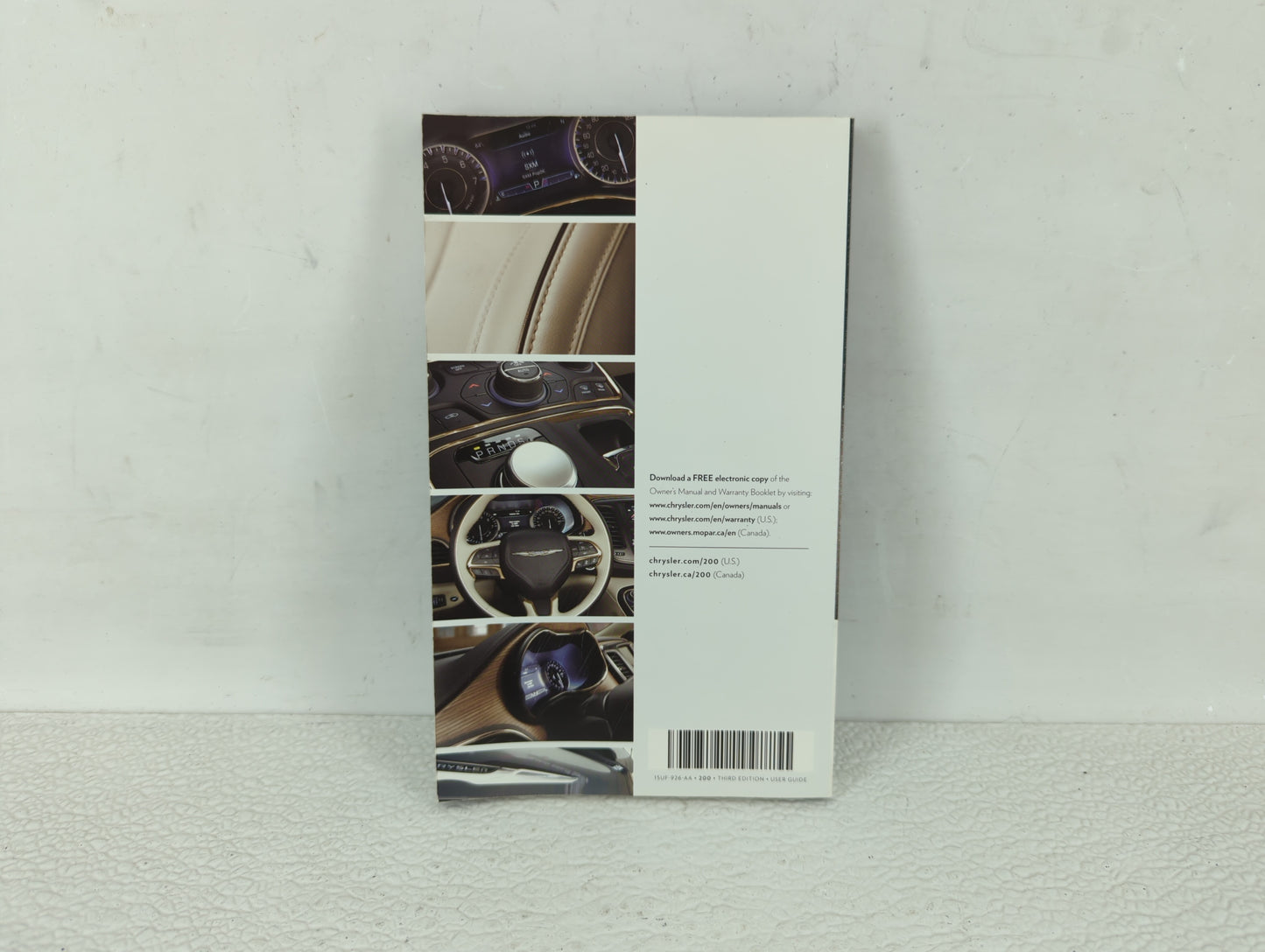 2015 Chrysler 200 Owners Manual Book Guide OEM Used Auto Parts - Oemusedautoparts1.com