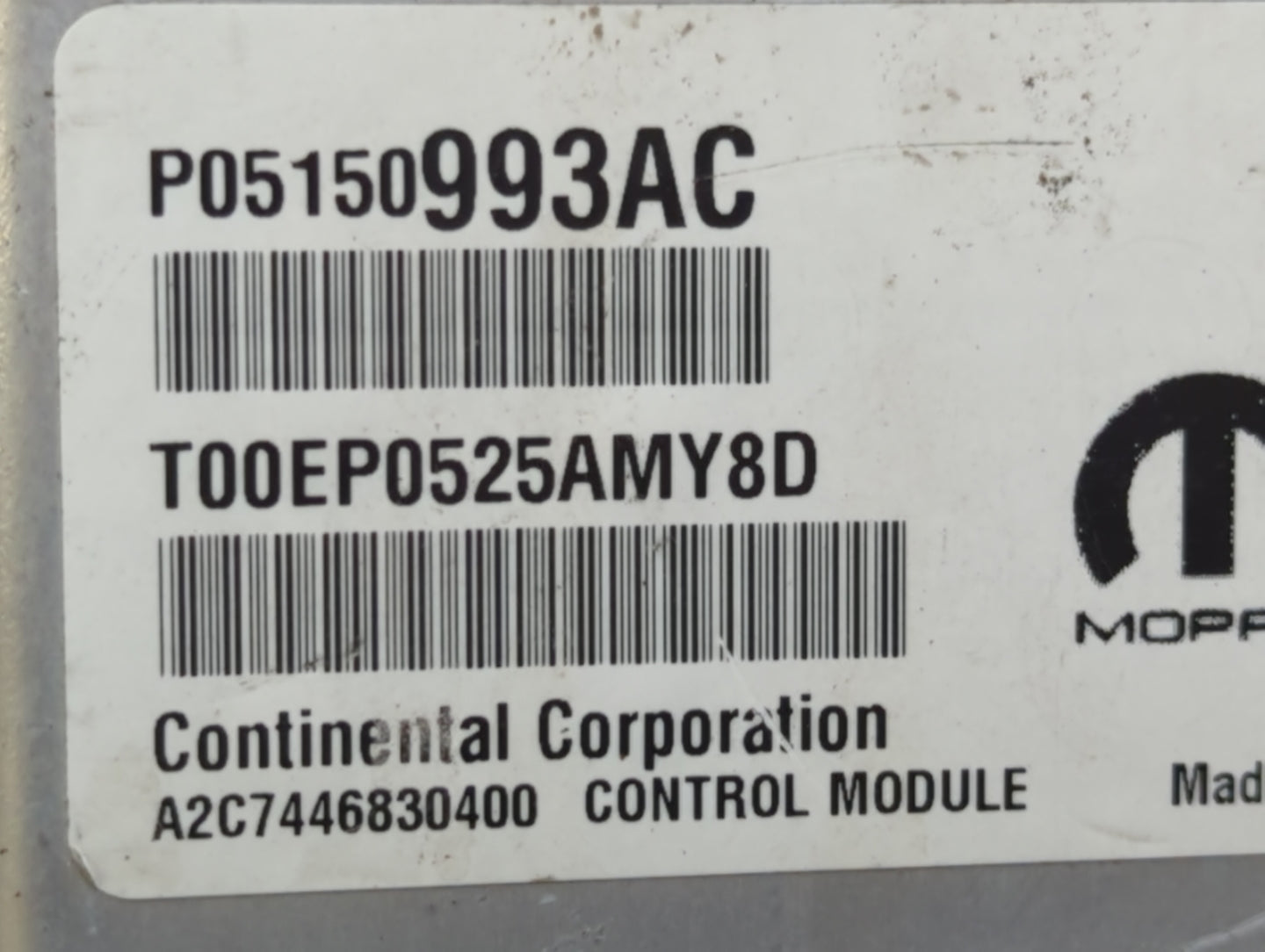 2015 Chrysler 200 PCM Engine Control Computer ECU ECM PCU OEM P/N:P05150993AC P68258531AA, P68102888AG, P68102888AC Fits OEM