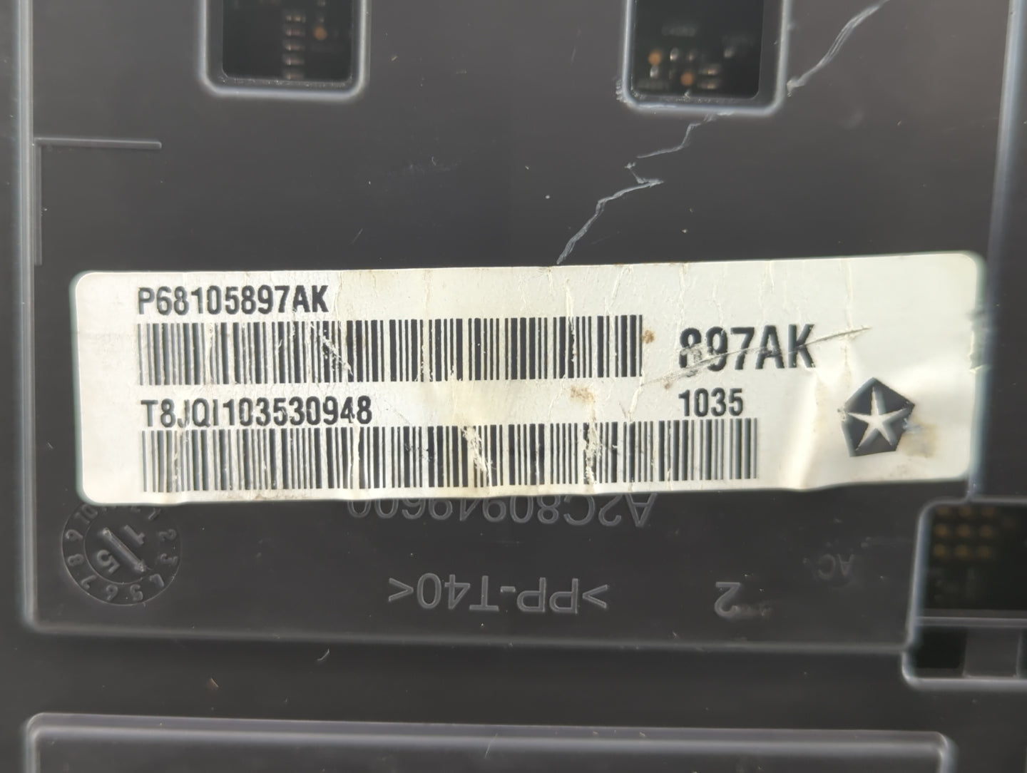 2015 Chrysler 200 Instrument Cluster Speedometer Gauges P/N:P68105897AK Fits OEM Used Auto Parts - Oemusedautoparts1.com