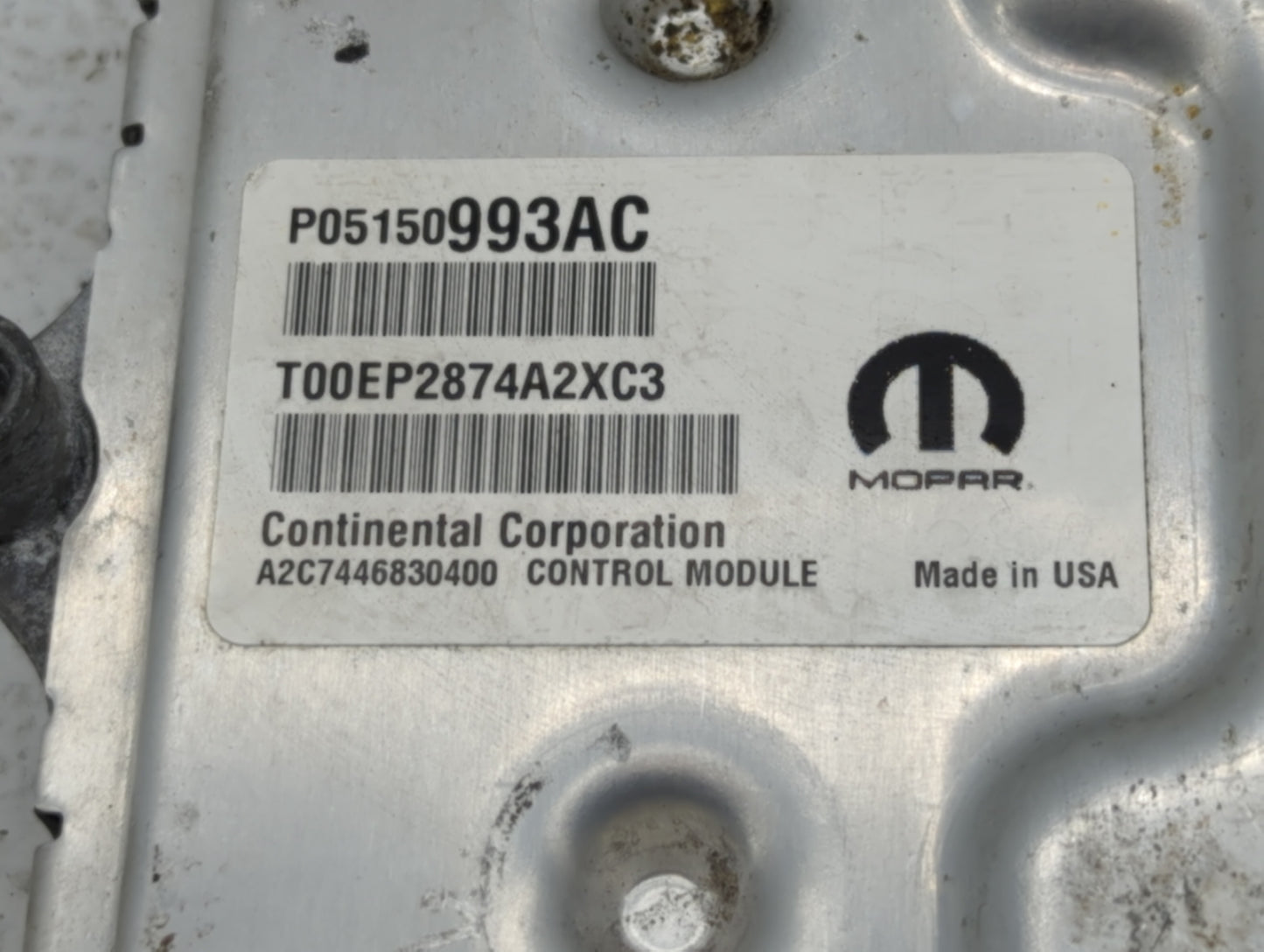 2015 Chrysler 200 PCM Engine Control Computer ECU ECM PCU OEM P/N:P05150993AC P68258531AA, P68102888AG, P68102888AC Fits OEM
