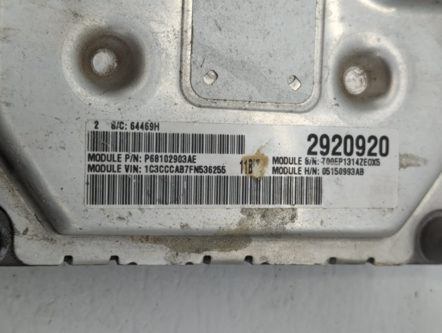 2015 Chrysler 200 PCM Engine Control Computer ECU ECM PCU OEM P/N:P05152993AB P05150993AC, 05150993AC, P68258531AA Fits OEM 