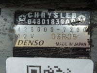 2015-2017 Chrysler 200 Car Starter Motor Solenoid OEM P/N:428000-7200 04801839AD Fits OEM Used Auto Parts - Oemusedautoparts