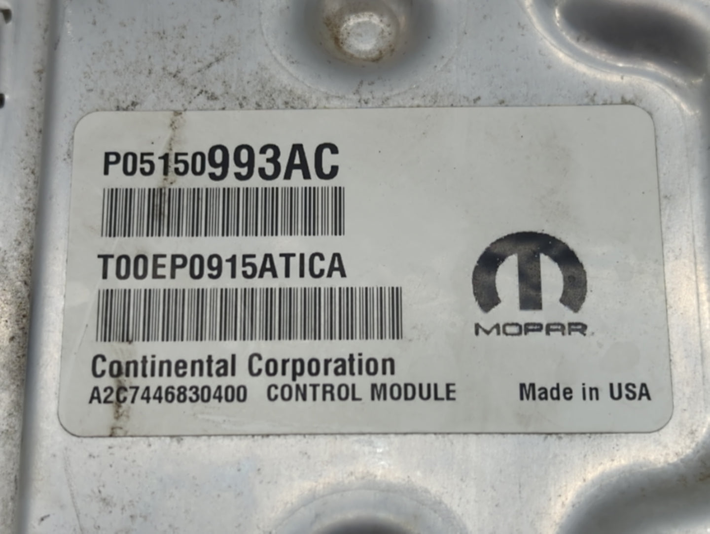 2015 Chrysler 200 PCM Engine Control Computer ECU ECM PCU OEM P/N:P68102888AF P05150993AC Fits OEM Used Auto Parts - Oemused
