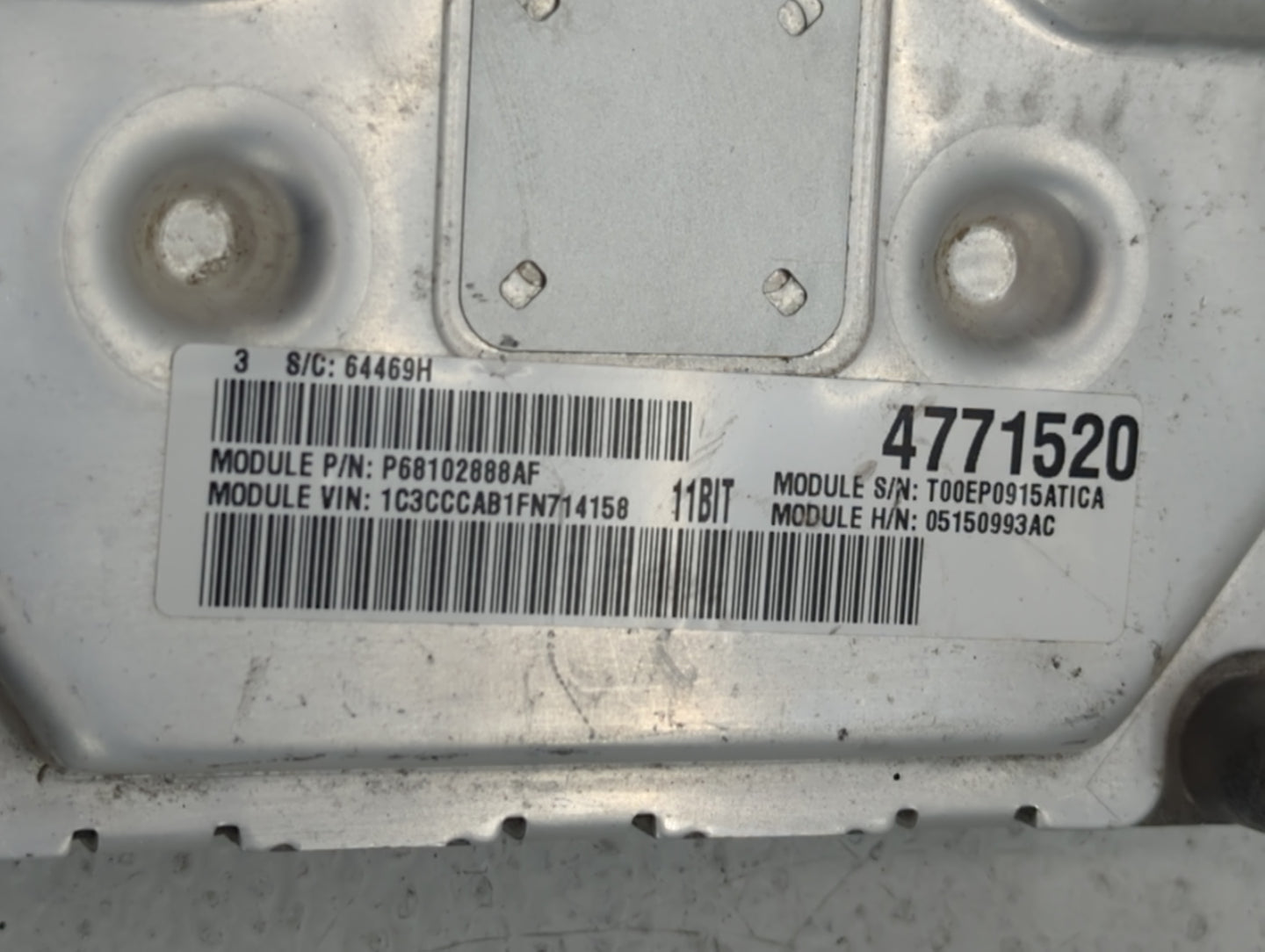 2015 Chrysler 200 PCM Engine Control Computer ECU ECM PCU OEM P/N:P68102888AF P05150993AC Fits OEM Used Auto Parts - Oemused