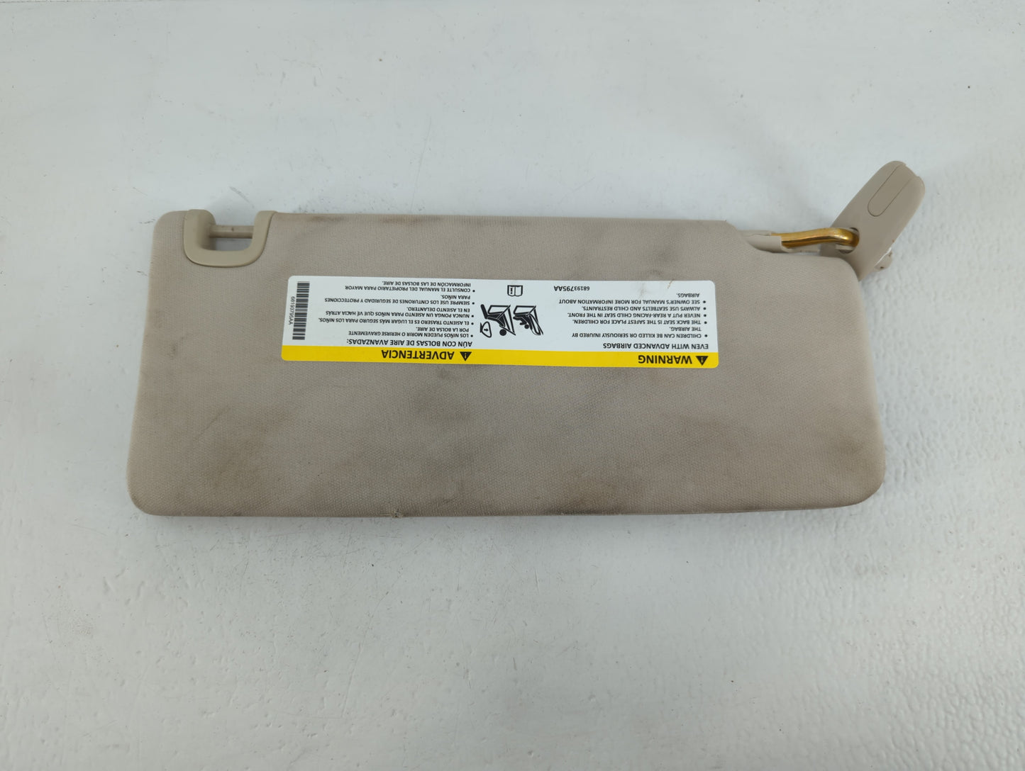 2015 Chrysler 200 Sun Visor Shade Replacement Passenger Right Mirror Fits OEM Used Auto Parts - Oemusedautoparts1.com