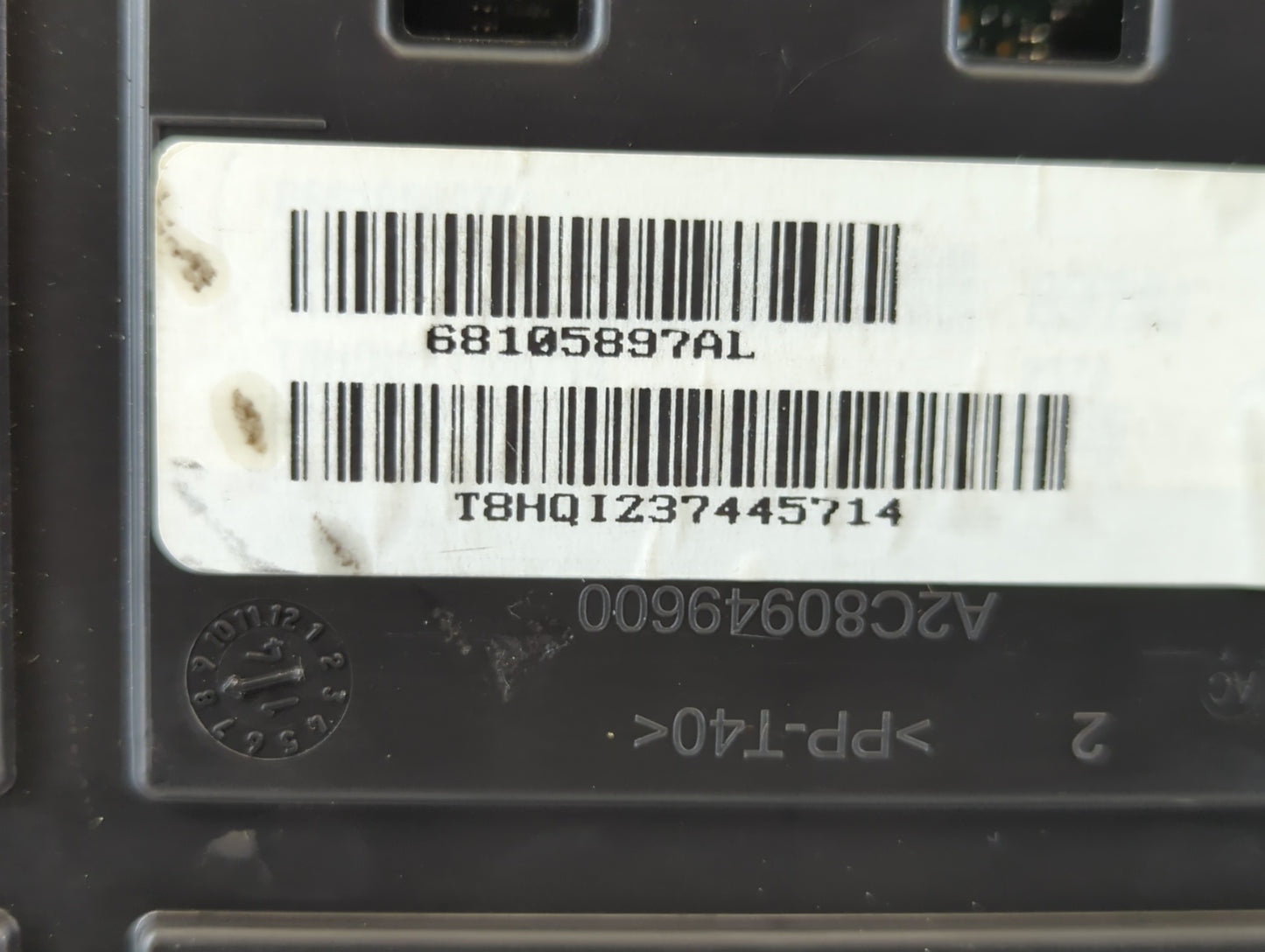 2015 Chrysler 200 Instrument Cluster Speedometer Gauges P/N:68105897AL Fits OEM Used Auto Parts - Oemusedautoparts1.com