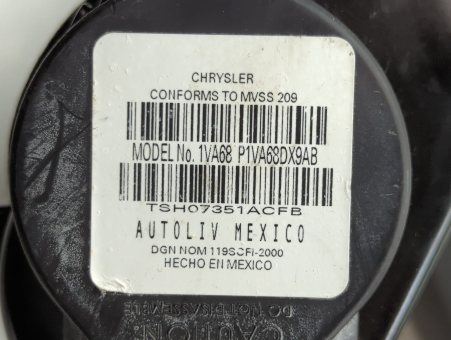 2015 Chrysler 200 Black Replacement Part - Oemusedautoparts1.com