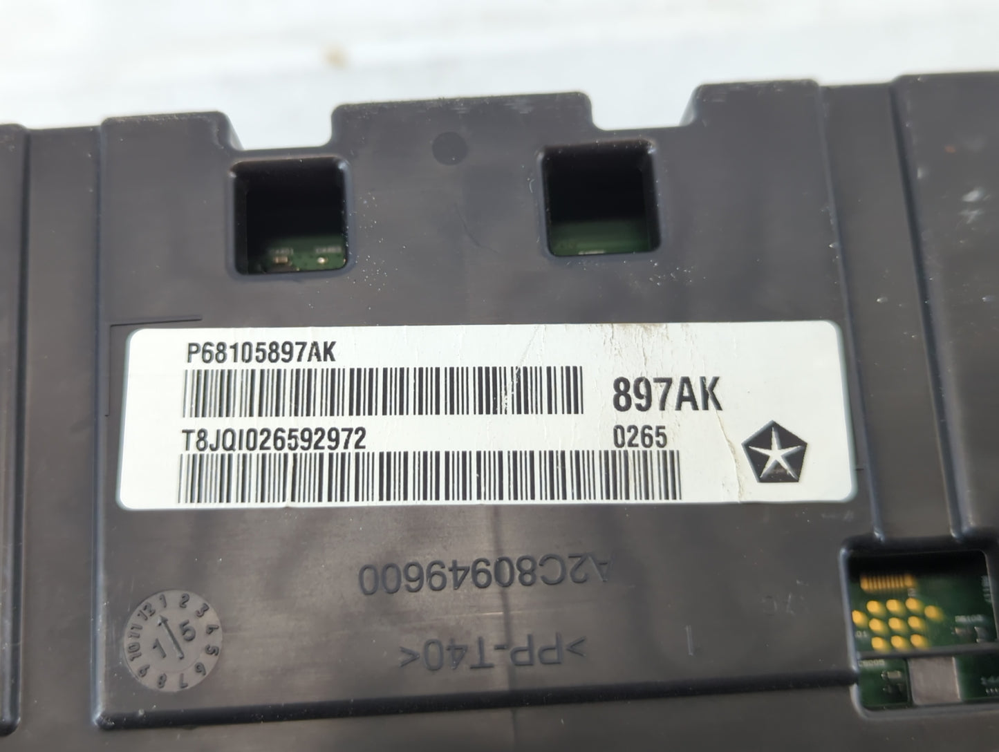 2015 Chrysler 200 Instrument Cluster Speedometer Gauges P/N:P68105897AK 897AI, P68105897AI Fits OEM Used Auto Parts - Oemuse