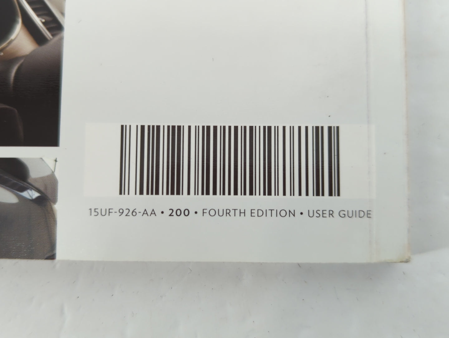 2015 Chrysler 200 Owners Manual Book Guide P/N:15UF-926-AA OEM Used Auto Parts - Oemusedautoparts1.com
