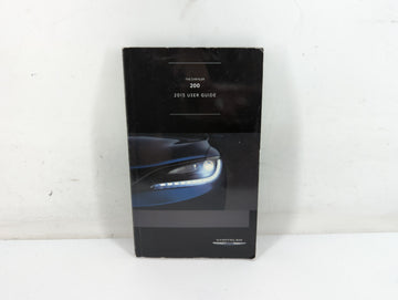 2015 Chrysler 200 Owners Manual Book Guide P/N:15UF-926-AA OEM Used Auto Parts - Oemusedautoparts1.com