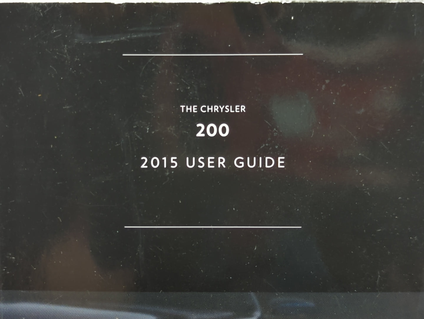 2015 Chrysler 200 Owners Manual Book Guide P/N:15UF-926-AA OEM Used Auto Parts - Oemusedautoparts1.com