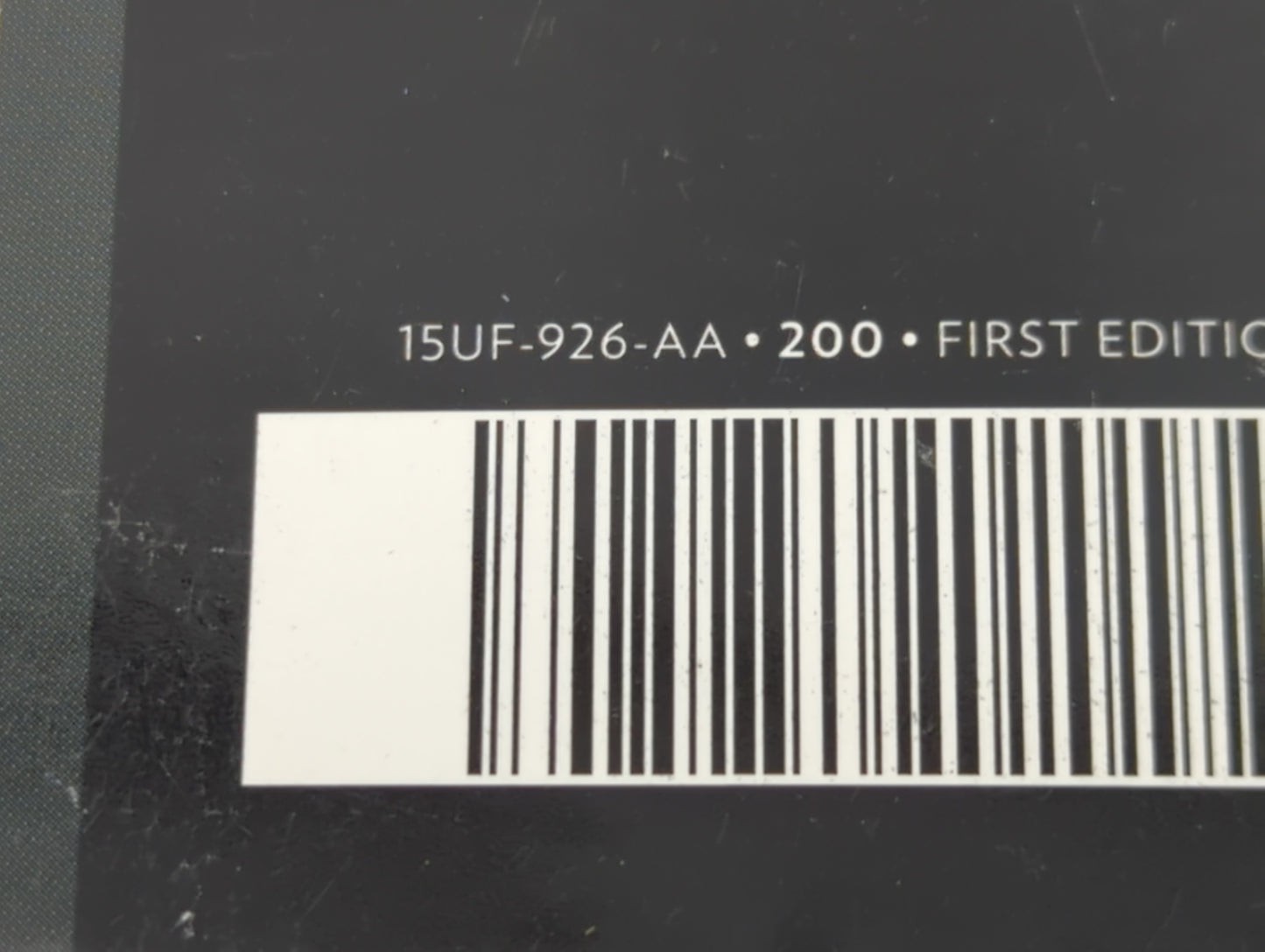 2015 Chrysler 200 Owners Manual Book Guide P/N:15UF-926-AA OEM Used Auto Parts - Oemusedautoparts1.com