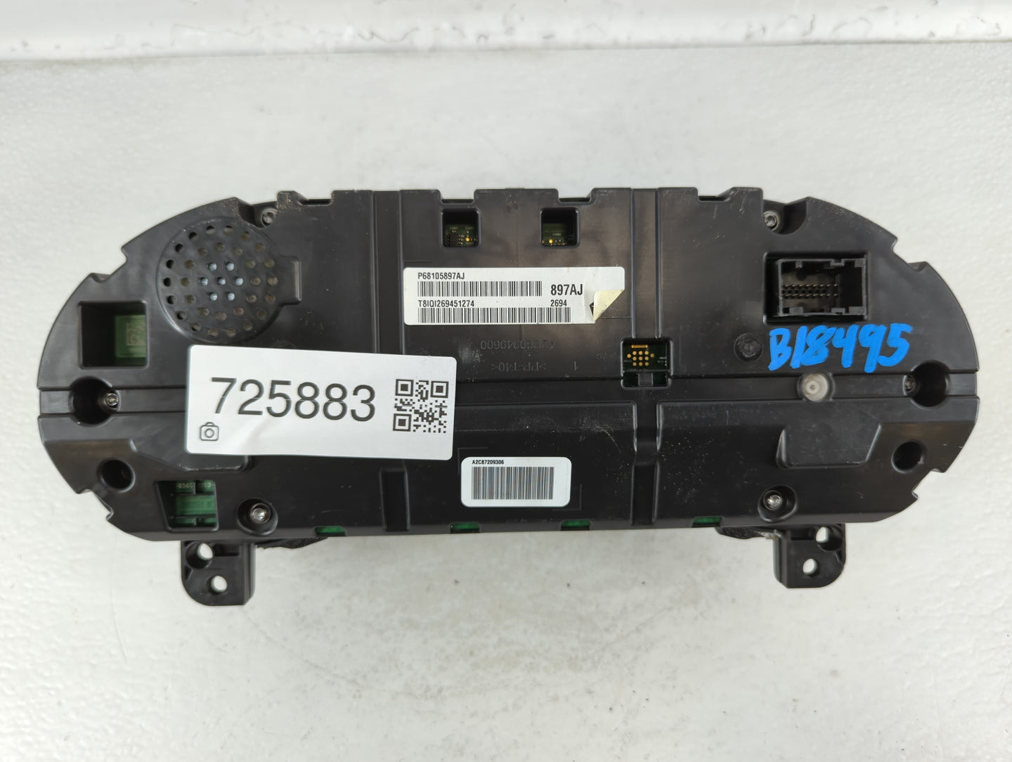 2015 Chrysler 200 Instrument Cluster Speedometer Gauges P/N:P68105897AJ Fits OEM Used Auto Parts - Oemusedautoparts1.com