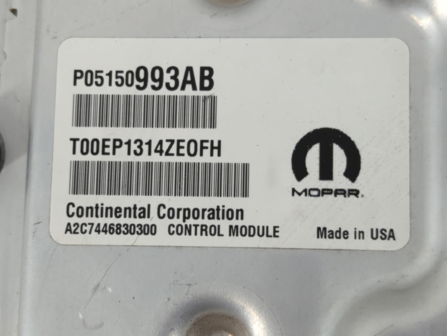 2015 Chrysler 200 PCM Engine Control Computer ECU ECM PCU OEM P/N:P05150993AB Fits OEM Used Auto Parts - Oemusedautoparts1.c