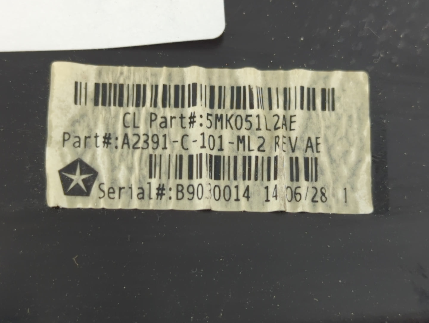 2015-2017 Chrysler 200 Overhead Roof Console 772005 - Oemusedautoparts1.com