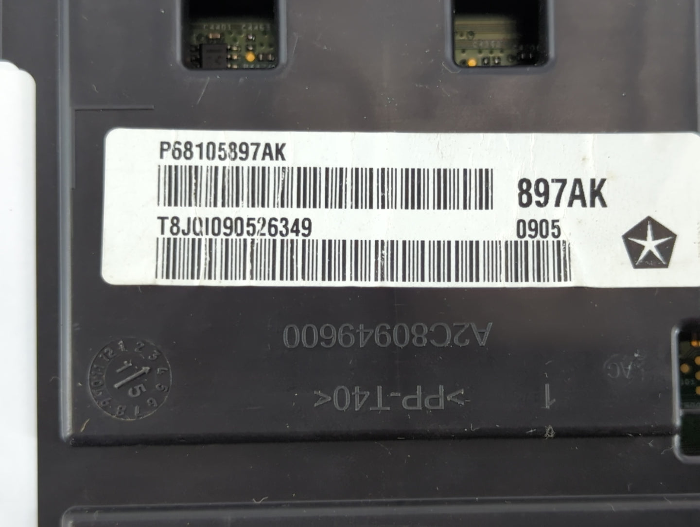 2015 Chrysler 200 Instrument Cluster Speedometer Gauges P/N:P68105897AK Fits OEM Used Auto Parts - Oemusedautoparts1.com