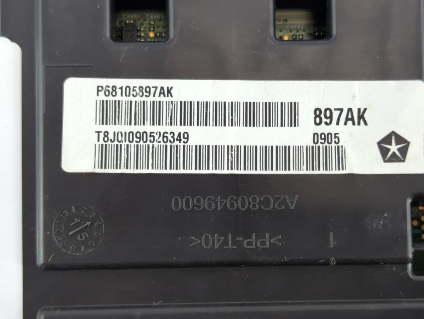 2015 Chrysler 200 Instrument Cluster Speedometer Gauges P/N:P68105897AK Fits OEM Used Auto Parts - Oemusedautoparts1.com