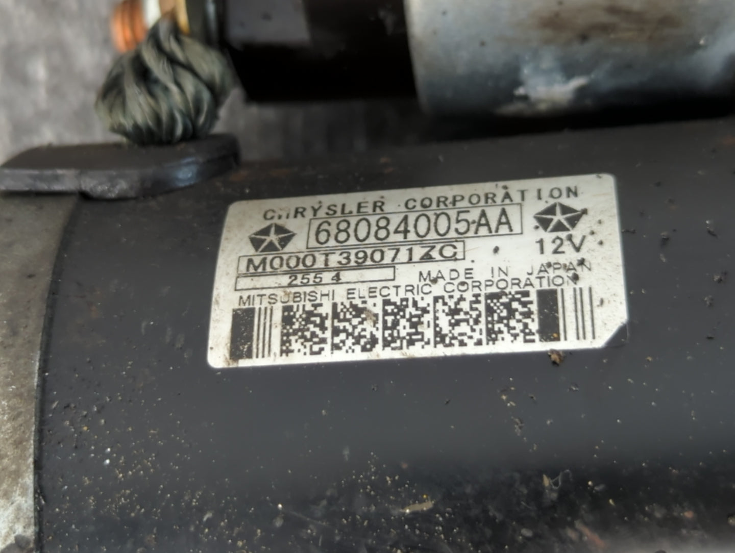 2015-2017 Chrysler 200 Car Starter Motor Solenoid OEM P/N:68084005AA Fits Fits 2014 2015 2016 2017 2018 2019 2020 2021 2022 