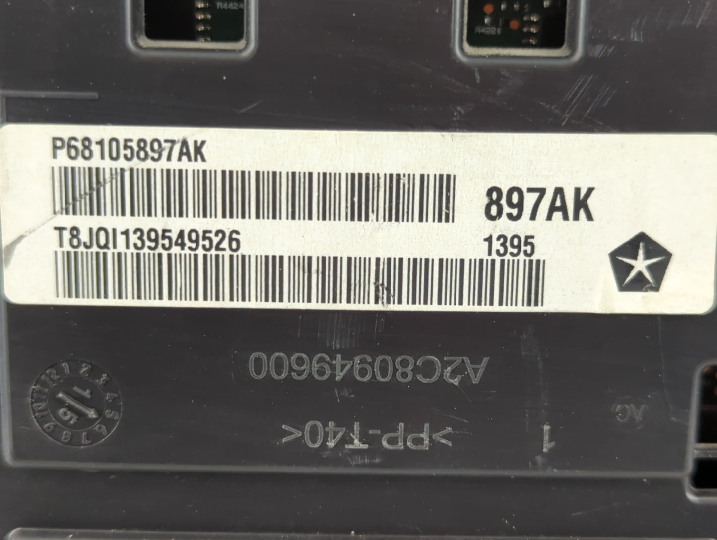 2015 Chrysler 200 Instrument Cluster Speedometer Gauges P/N:P68105897AK Fits OEM Used Auto Parts - Oemusedautoparts1.com