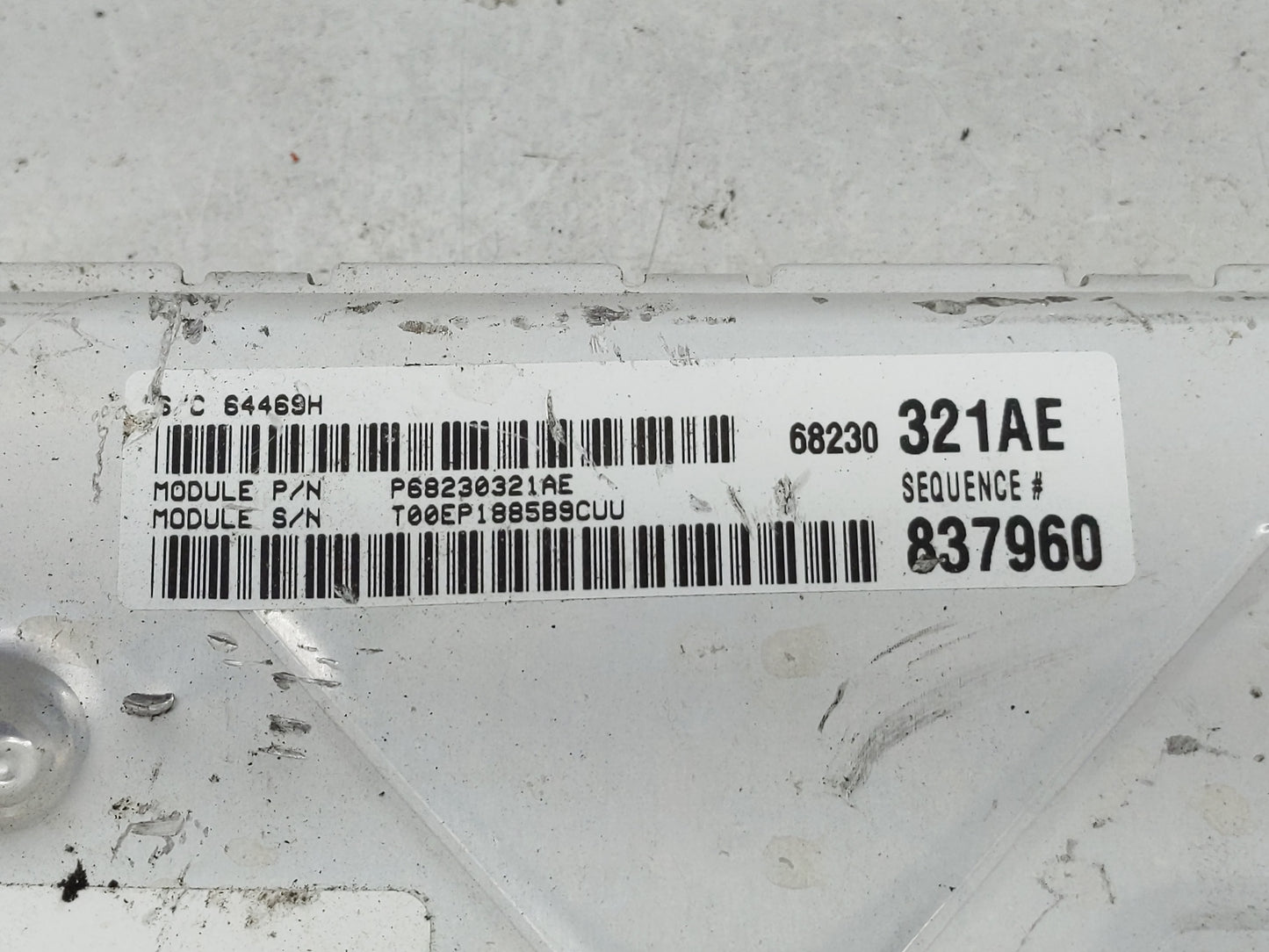 2015 Chrysler 300 PCM Engine Control Computer ECU ECM PCU OEM P/N:P05150883AD Fits OEM Used Auto Parts - Oemusedautoparts1.c