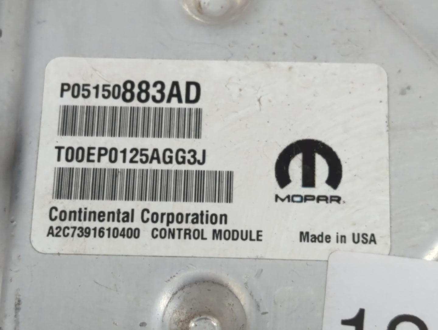 2015 Chrysler 300 PCM Engine Control Computer ECU ECM PCU OEM P/N:P05150883AD Fits OEM Used Auto Parts - Oemusedautoparts1.c