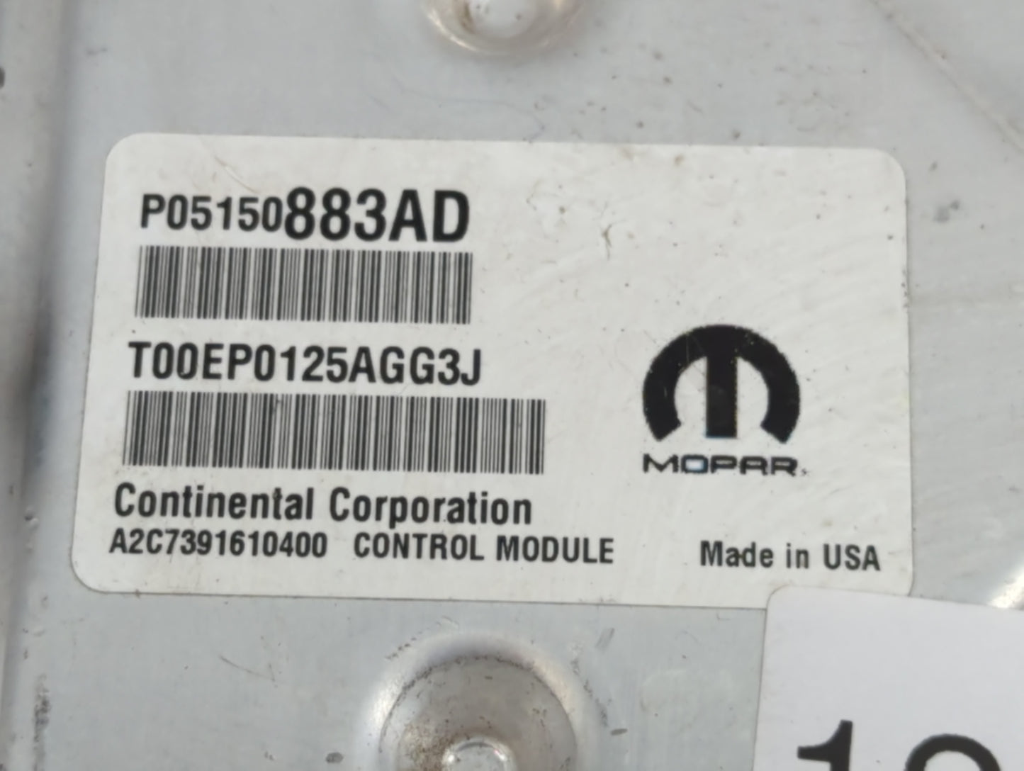 2015 Chrysler 300 PCM Engine Control Computer ECU ECM PCU OEM P/N:P05150883AD Fits OEM Used Auto Parts - Oemusedautoparts1.c