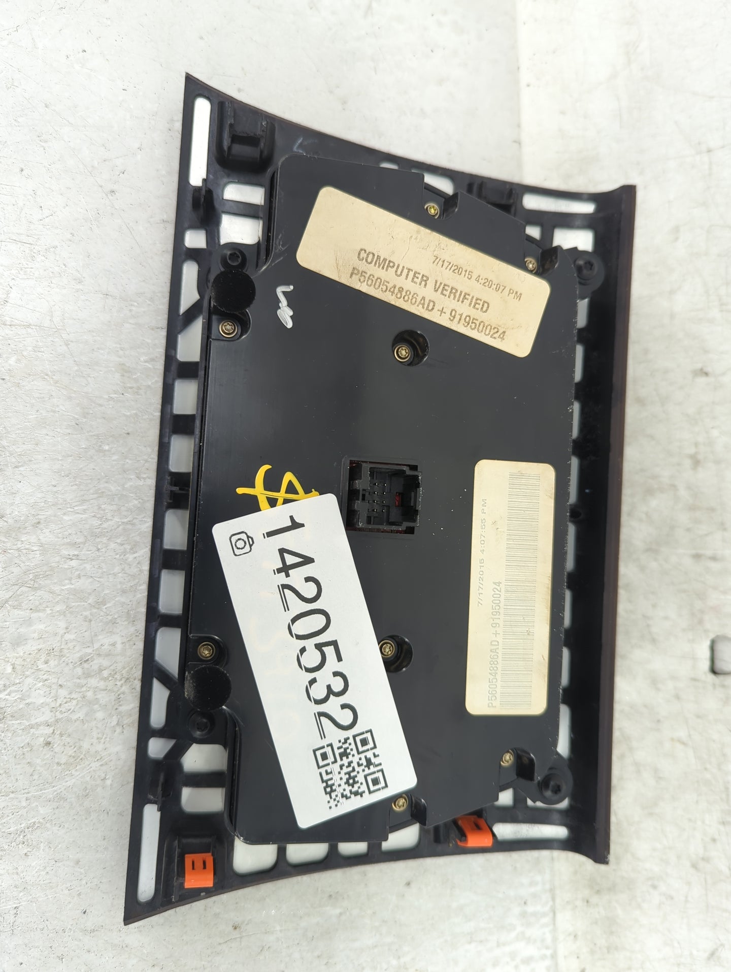 2015-2016 Chrysler 300 Climate Control Module Temperature AC/Heater Replacement P/N:P56054886AD 91950024 Fits Fits 2015 2016